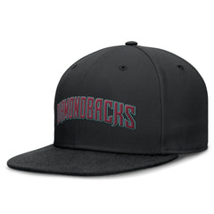 Arizona Diamondbacks Nike Wordmark Dri-FIT Round Bill True Fitted Hat - MLB Hats