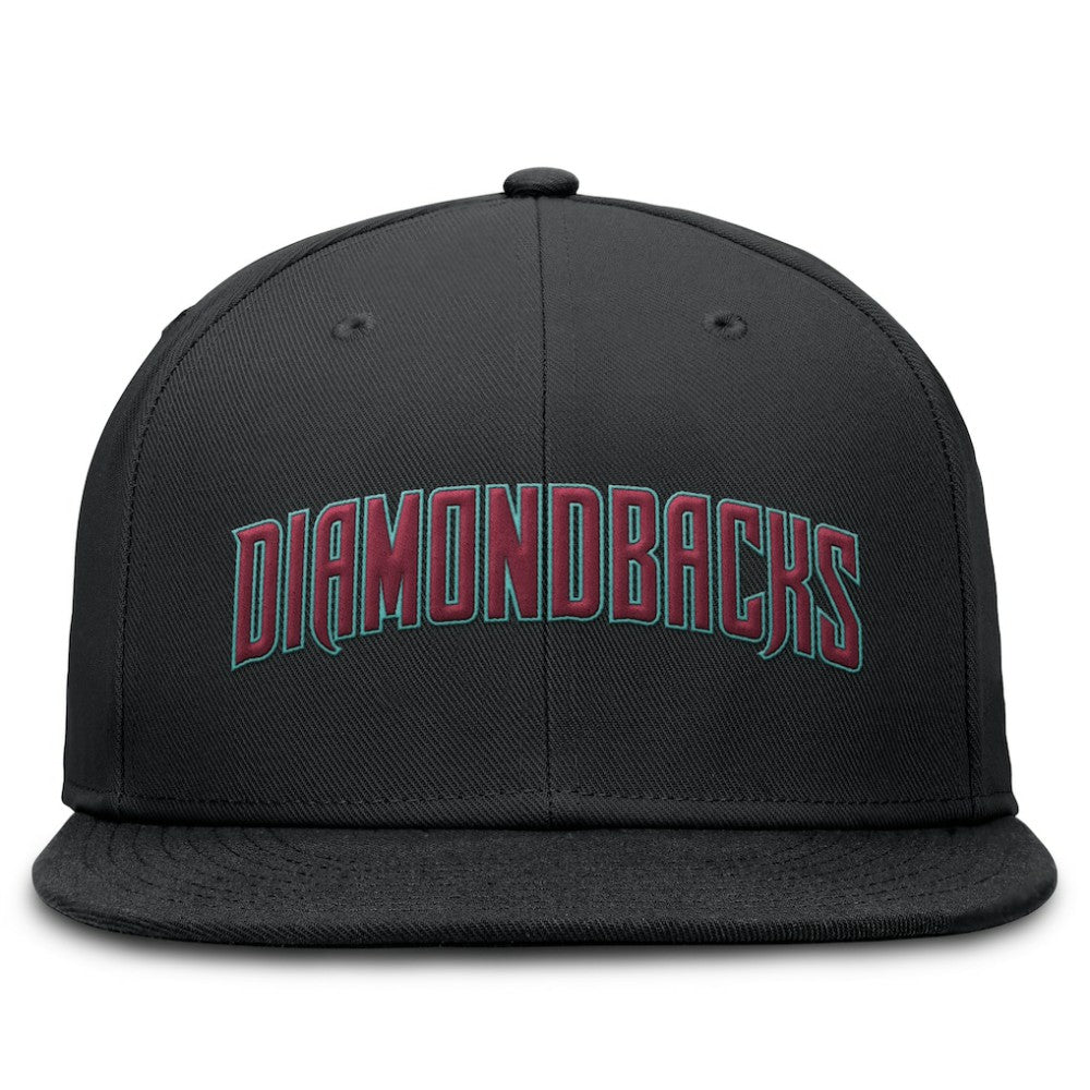 Arizona Diamondbacks Nike Wordmark Dri-FIT Round Bill True Fitted Hat - MLB Hats