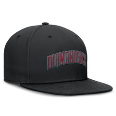 Arizona Diamondbacks Nike Wordmark Dri-FIT Round Bill True Fitted Hat - MLB Hats