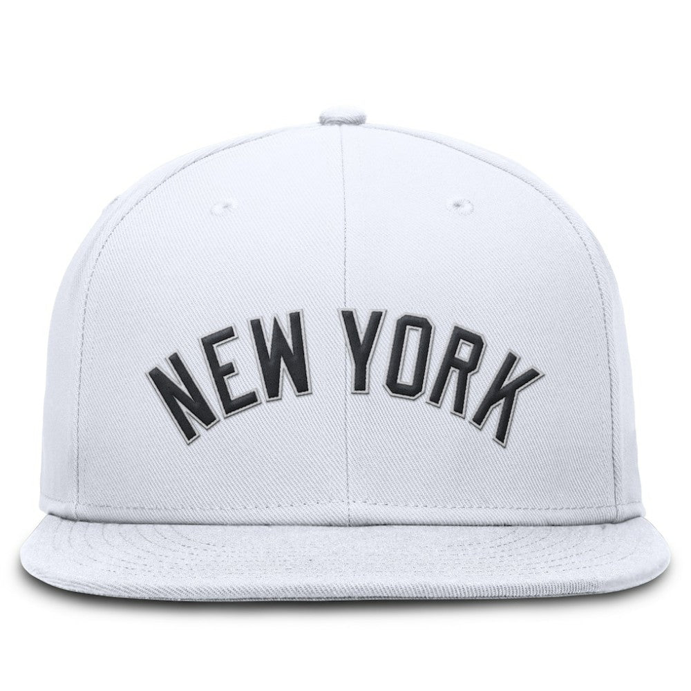 New York Yankees Nike Wordmark Dri-FIT Round Bill True Fitted Hat - MLB Hats