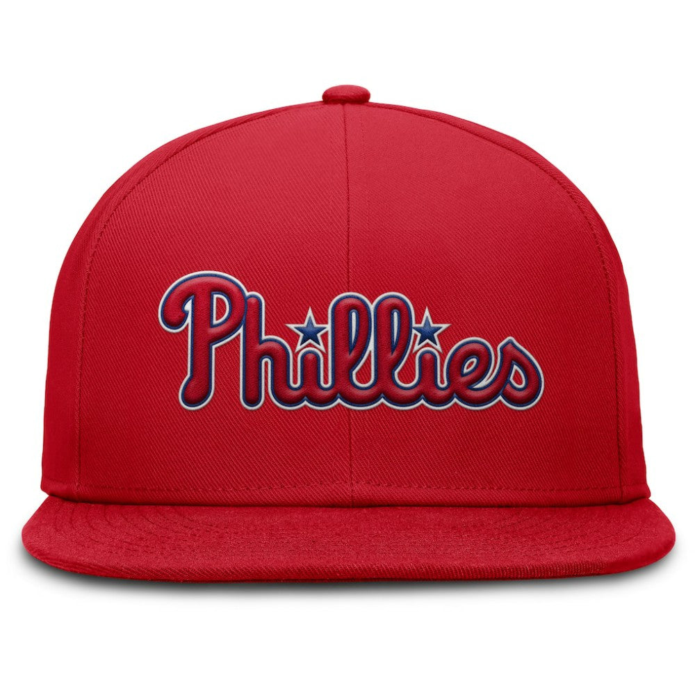 Philadelphia Phillies Nike Wordmark Dri-FIT Round Bill True Fitted Hat - MLB Hats