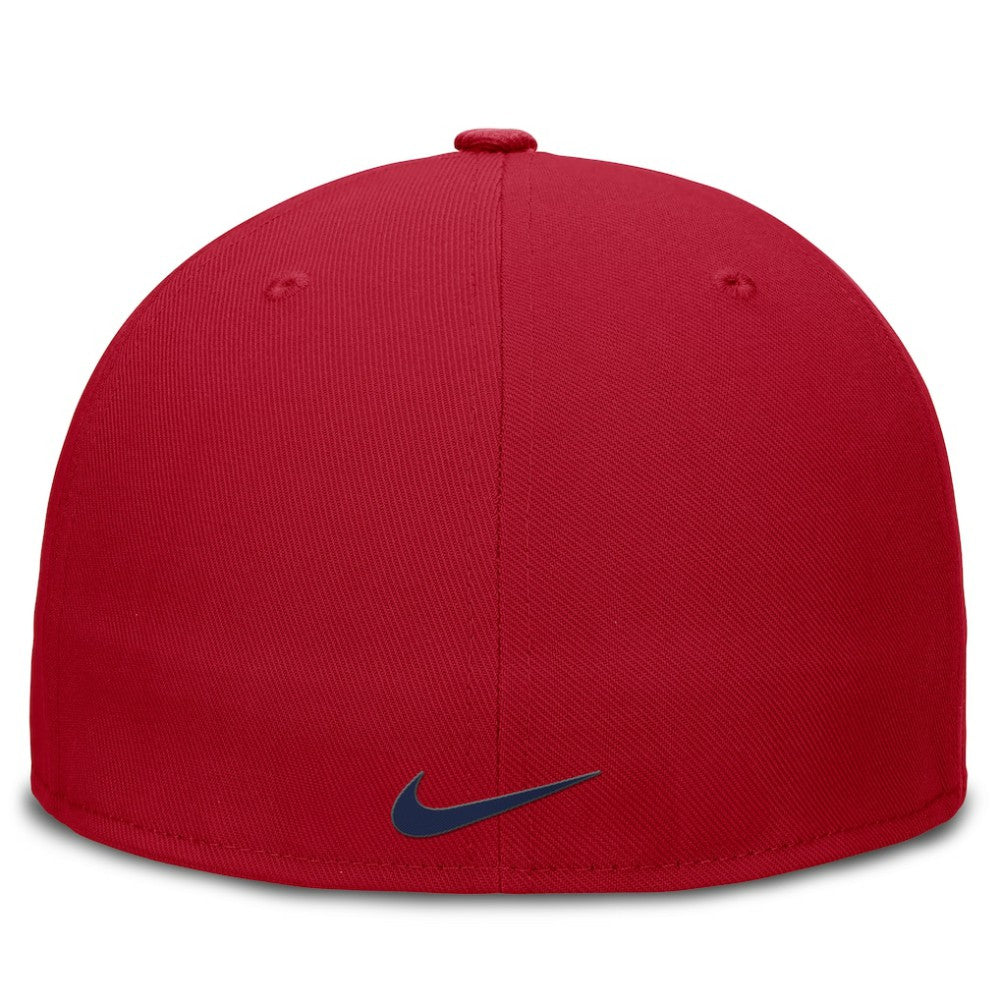 Chicago Cubs Nike Wordmark Dri-FIT Round Bill True Fitted Hat - MLB Hats