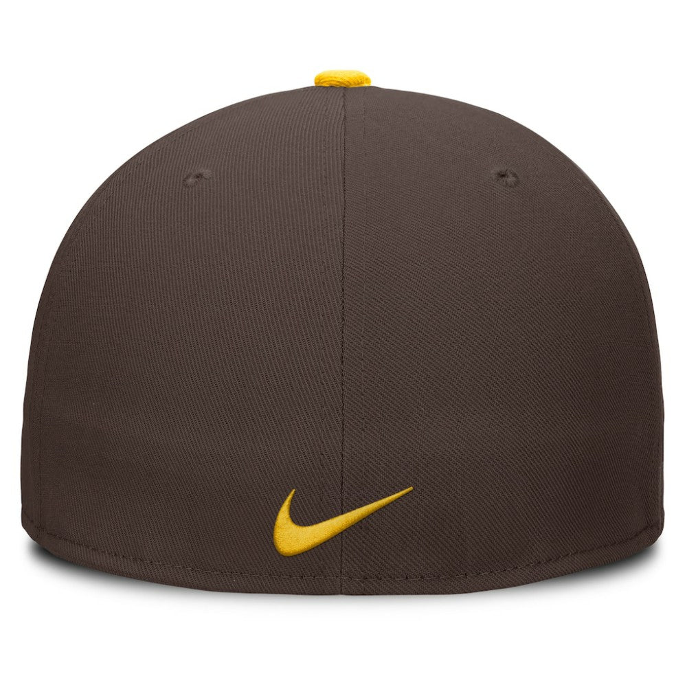 San Diego Padres Nike Primetime Dri-FIT Round Bill True Fitted Hat - MLB Hats