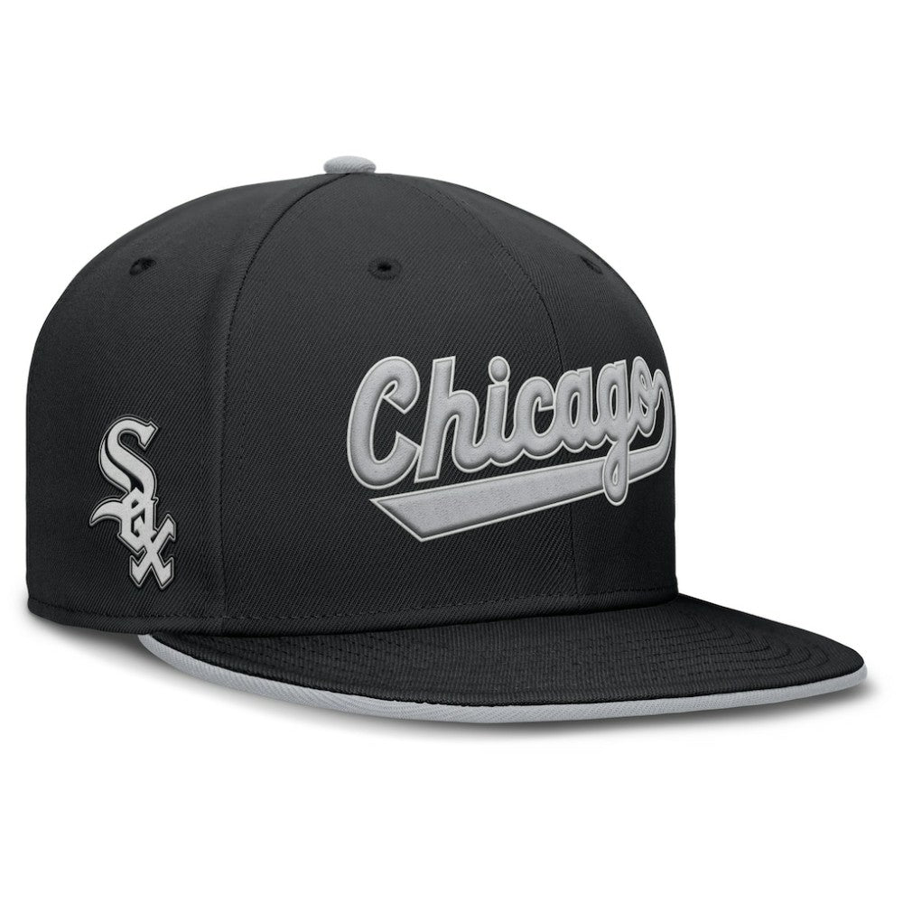 Chicago White Sox Nike Primetime Dri-FIT Round Bill True Fitted Hat - MLB Hats