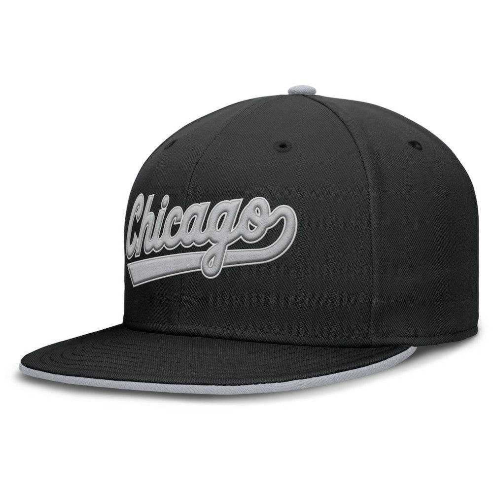 Chicago White Sox Nike Primetime Dri-FIT Round Bill True Fitted Hat - MLB Hats
