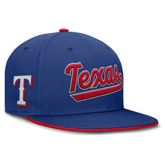 Texas Rangers Nike Primetime Dri-FIT Round Bill True Fitted Hat - MLB Hats