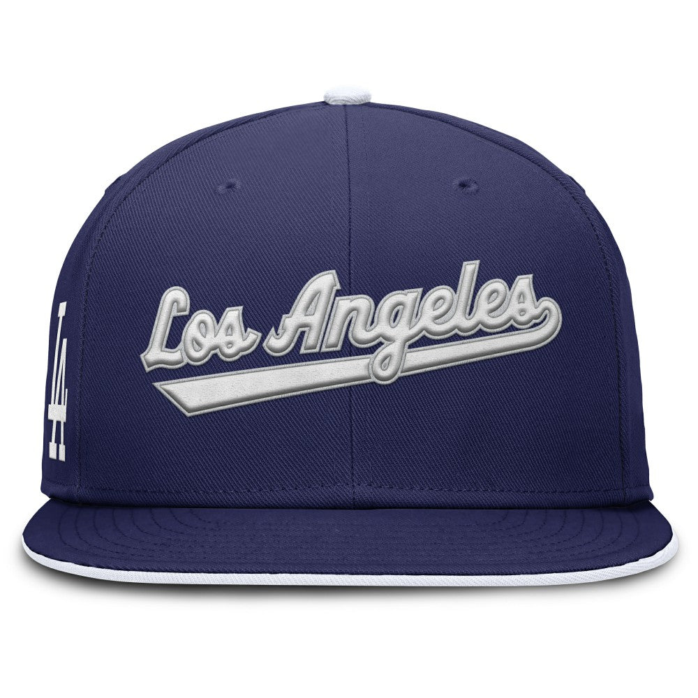 Los Angeles Dodgers Nike Primetime Dri-FIT Round Bill True Fitted Hat - MLB Hats