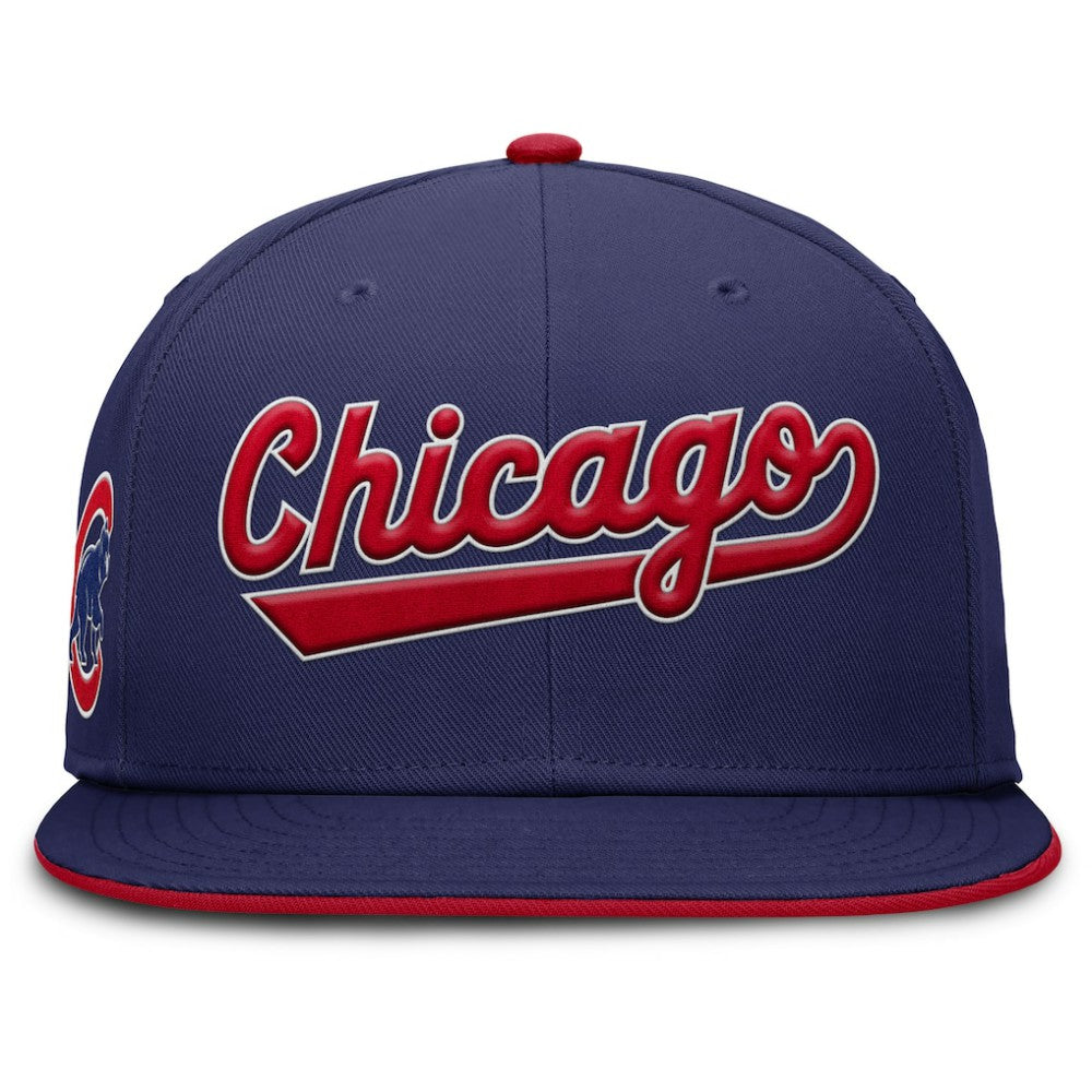 Chicago Cubs Nike Primetime Dri-FIT Round Bill True Fitted Hat - MLB Hats