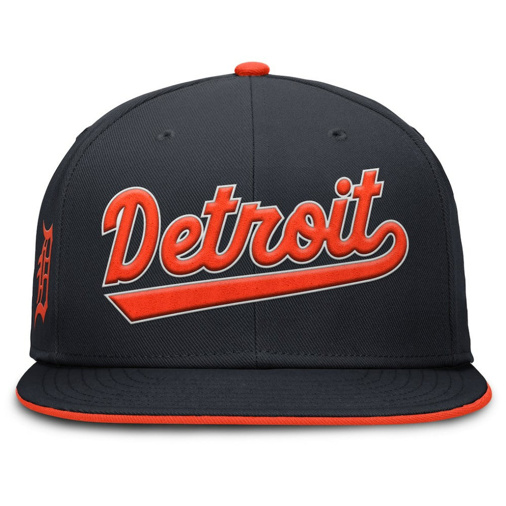 Detroit Tigers Nike Primetime Dri-FIT Round Bill True Fitted Hat - MLB Hats