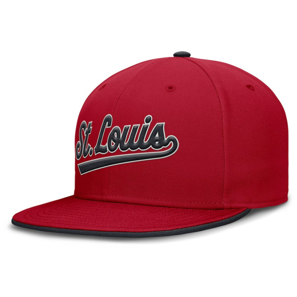 St. Louis Cardinals Nike Primetime Dri-FIT Round Bill True Fitted Hat - MLB Hats