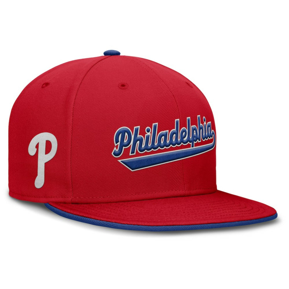 Philadelphia Phillies Nike Primetime Dri-FIT Round Bill True Fitted Hat - MLB Hats