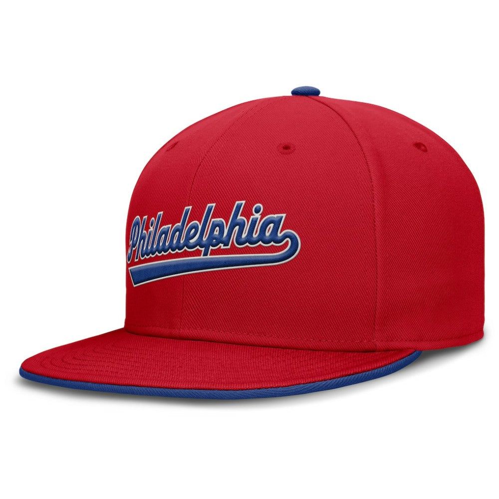 Philadelphia Phillies Nike Primetime Dri-FIT Round Bill True Fitted Hat - MLB Hats