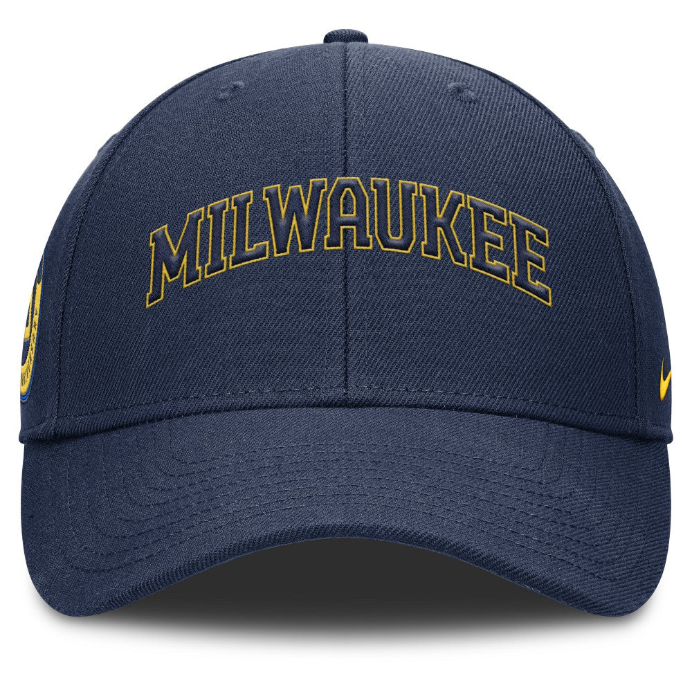 Milwaukee Brewers Nike Rise Gaberdine Adjustable Hat - MLB Hats