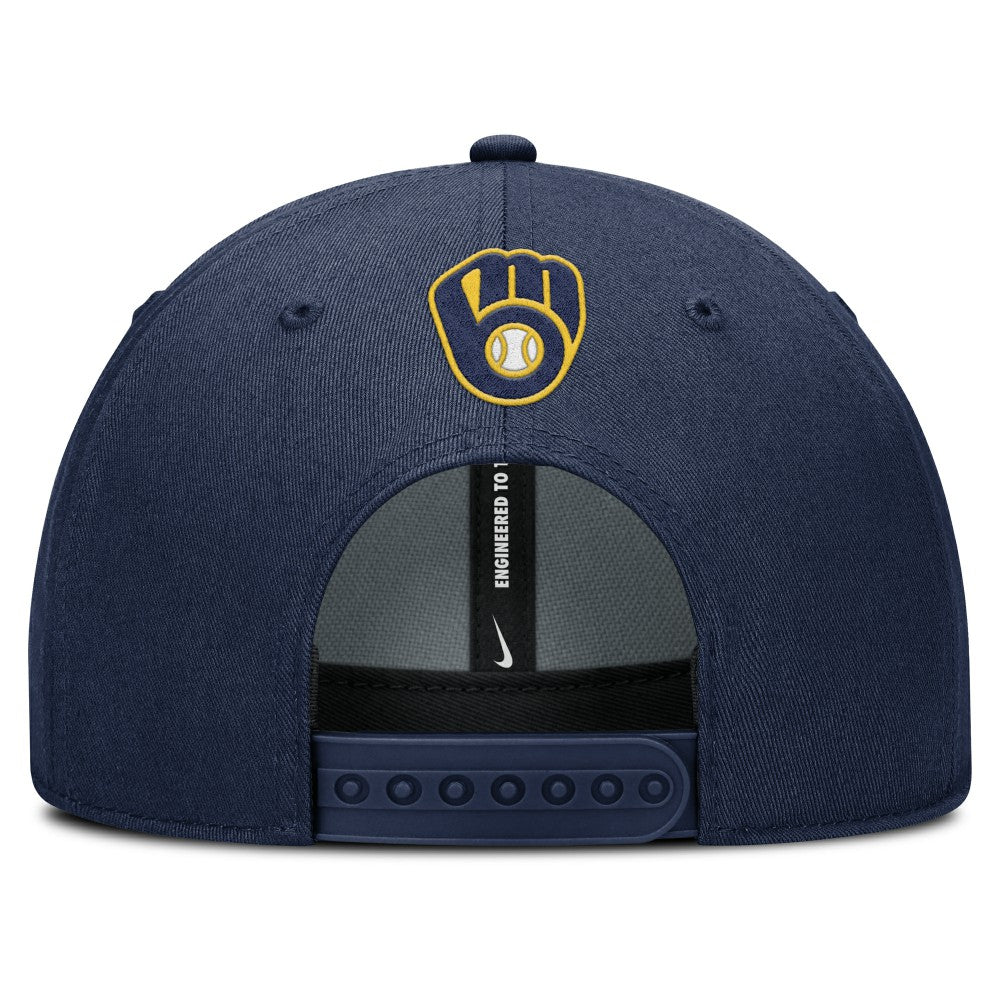 Milwaukee Brewers Nike Rise Gaberdine Adjustable Hat - MLB Hats