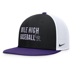 Colorado Rockies Nike Pro Trucker Snapback Hat - MLB Hats