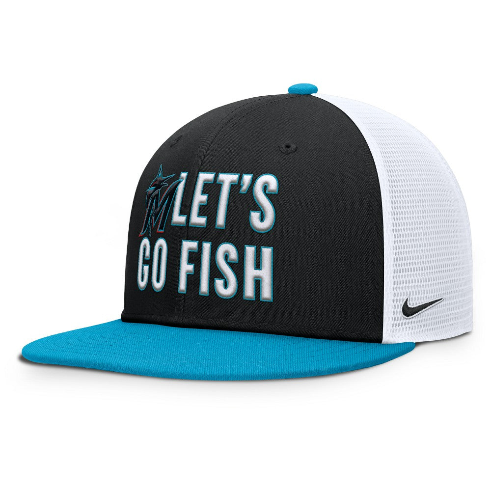 Miami Marlins Nike Pro Performance Trucker Snapback Hat - MLB Hats
