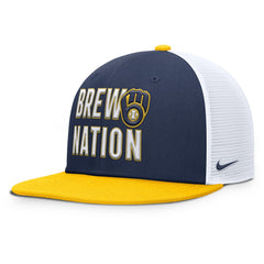 Milwaukee Brewers Nike Pro Trucker Snapback Hat - MLB Hats
