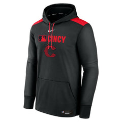 Cincinnati Reds Nike Authentic Collection City Connect Therma Pullover Hoodie - MLB Hoodies