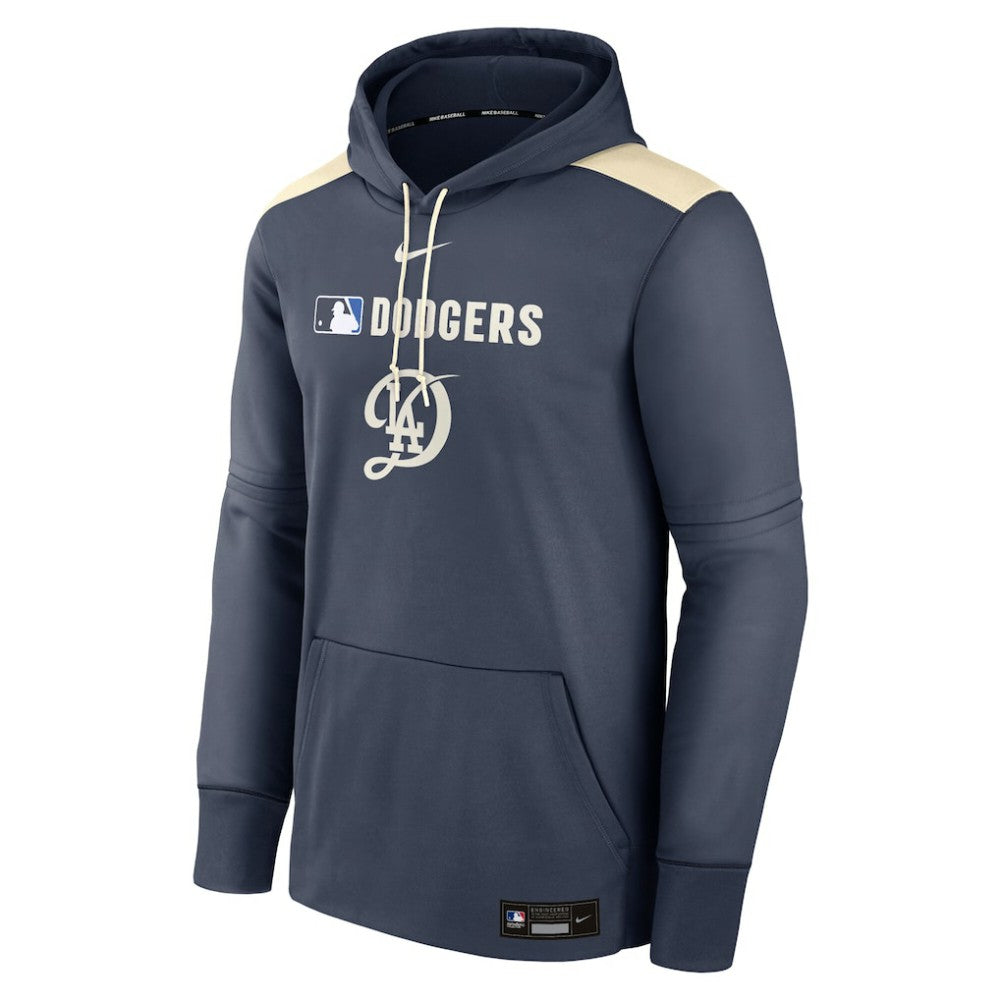 Los Angeles Dodgers Nike Authentic Collection City Connect Therma Pullover Hoodie - MLB Hoodies