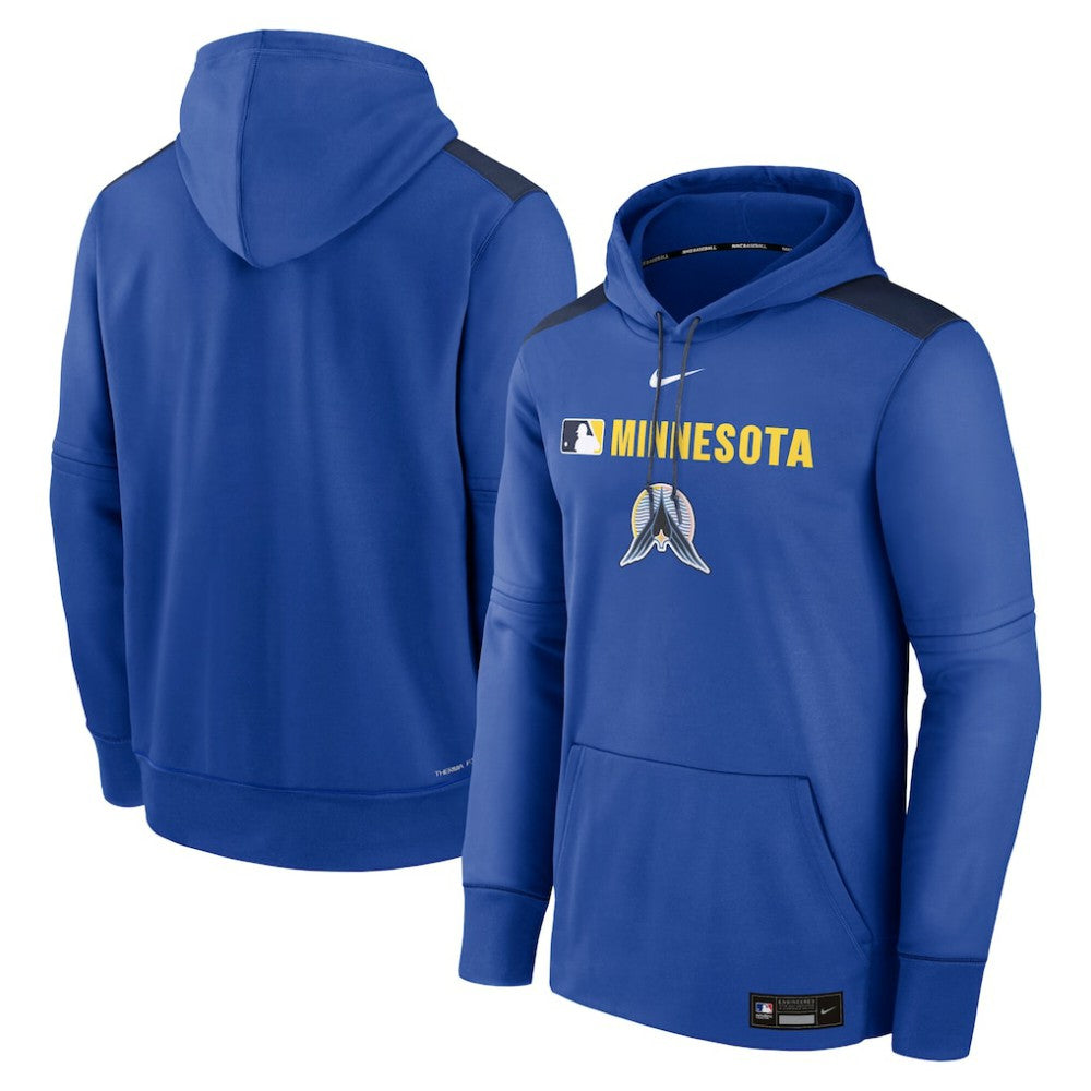 Minnesota Twins Nike Authentic Collection City Connect Therma Pullover Hoodie - MLB Hoodies