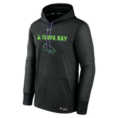 Tampa Bay Rays Nike Authentic Collection City Connect Therma Pullover Hoodie - MLB Hoodies