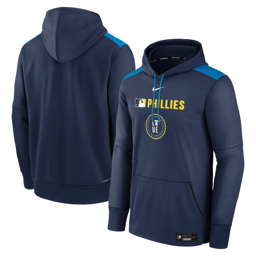 Philadelphia Phillies Nike Authentic Collection City Connect Therma Pullover Hoodie - MLB Hoodies