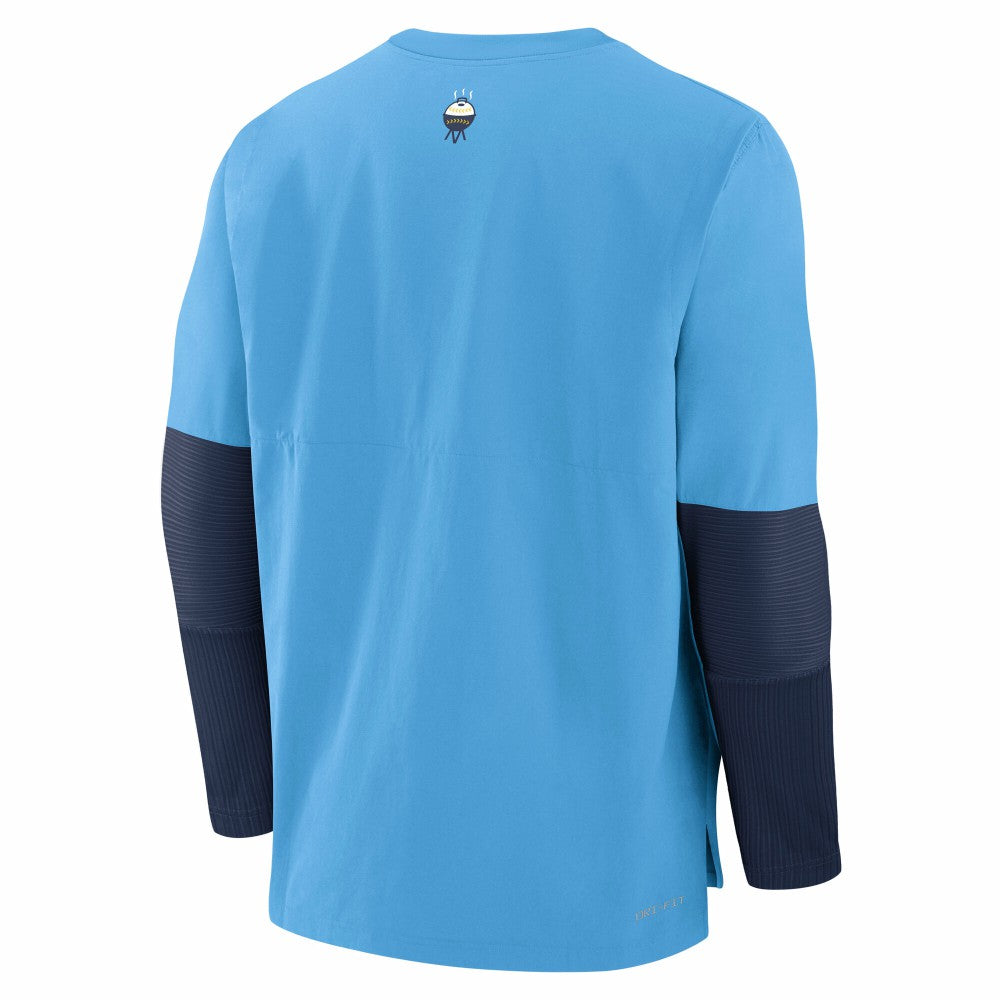 Milwaukee Brewers Nike 2025 City Connect Authentic Collection Player Dri-FIT Lightweight Pullover - MLB Pullover