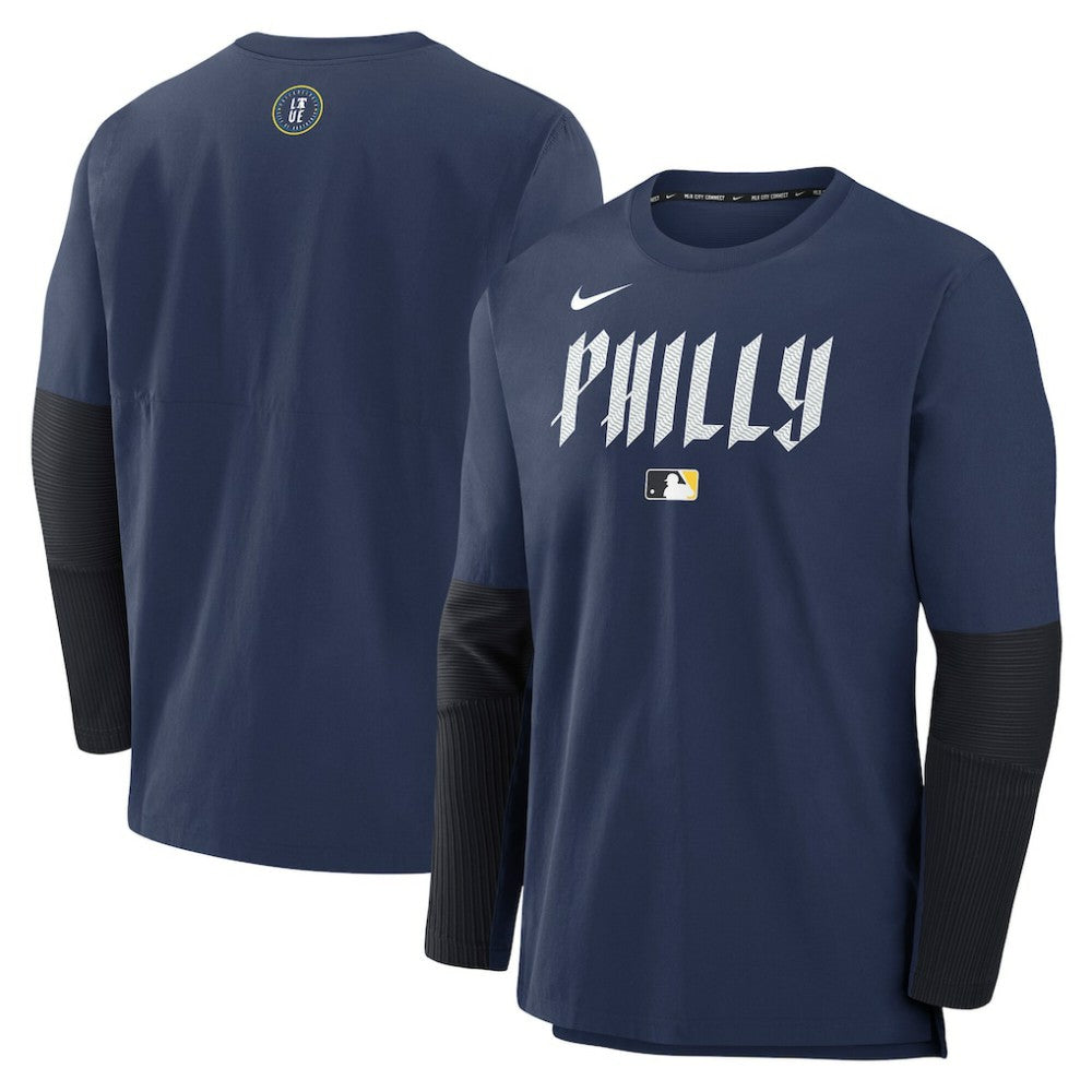 Philadelphia Phillies Nike 2025 City Connect Authentic Collection Player Dri-FIT Lightweight Pullover - MLB Pullover