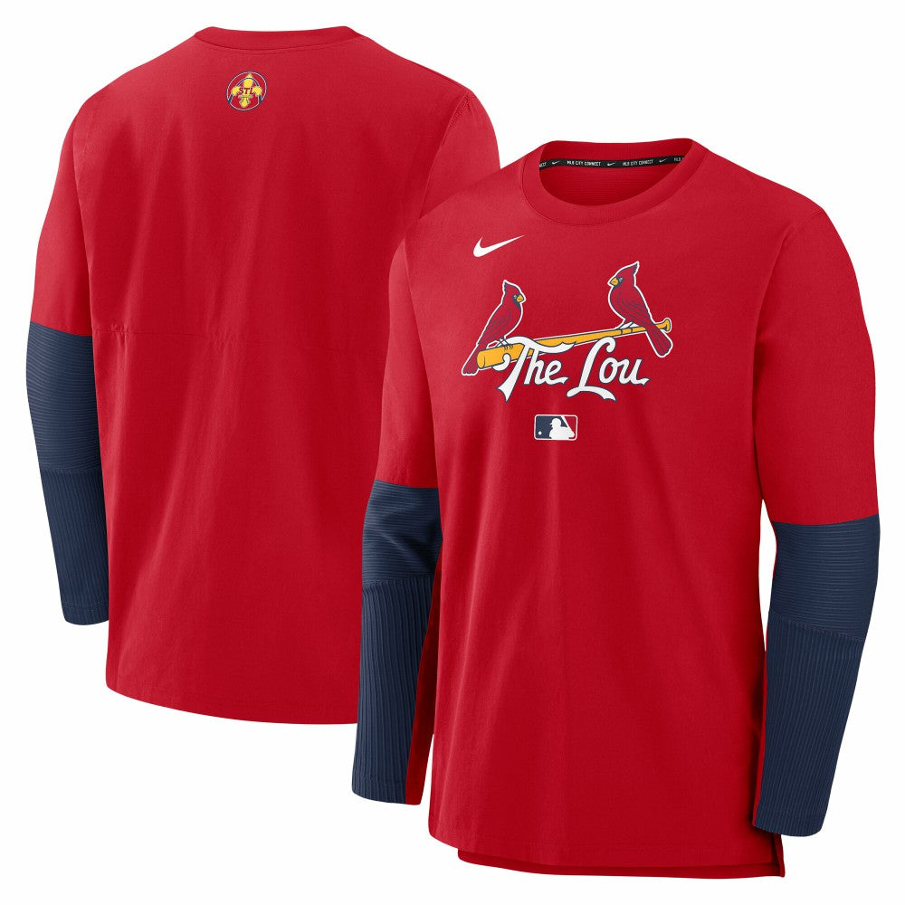 St. Louis Cardinals Nike 2025 City Connect Authentic Collection Player Dri-FIT Lightweight Pullover - MLB Pullover