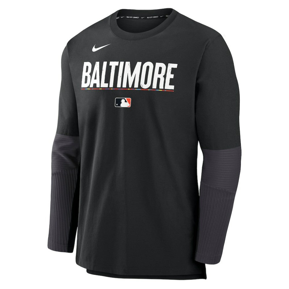 Baltimore Orioles Nike 2025 City Connect Authentic Collection Player Dri-FIT Lightweight Pullover - MLB Pullover