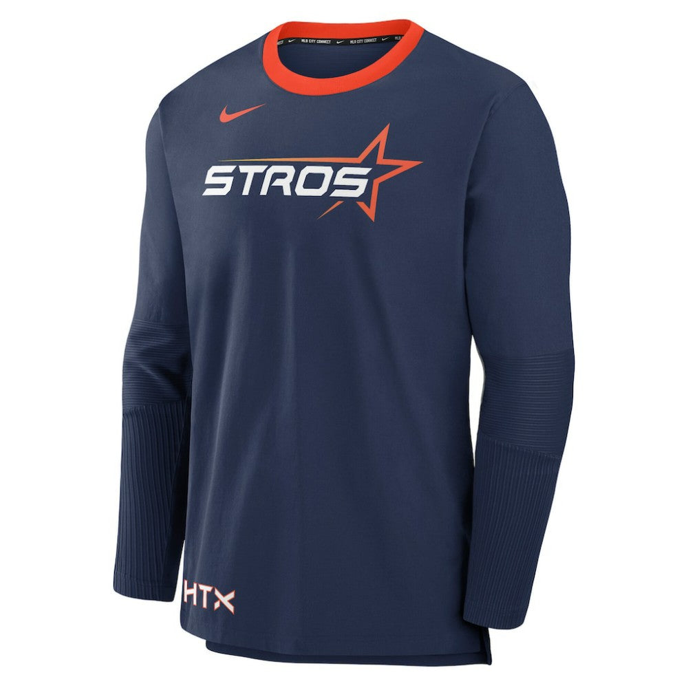 Houston Astros Nike 2025 City Connect Authentic Collection Lightweight Player Performance Long Sleeve Top - MLB Tops