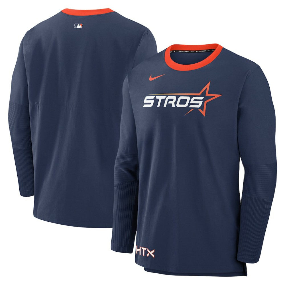 Houston Astros Nike 2025 City Connect Authentic Collection Lightweight Player Performance Long Sleeve Top - MLB Tops