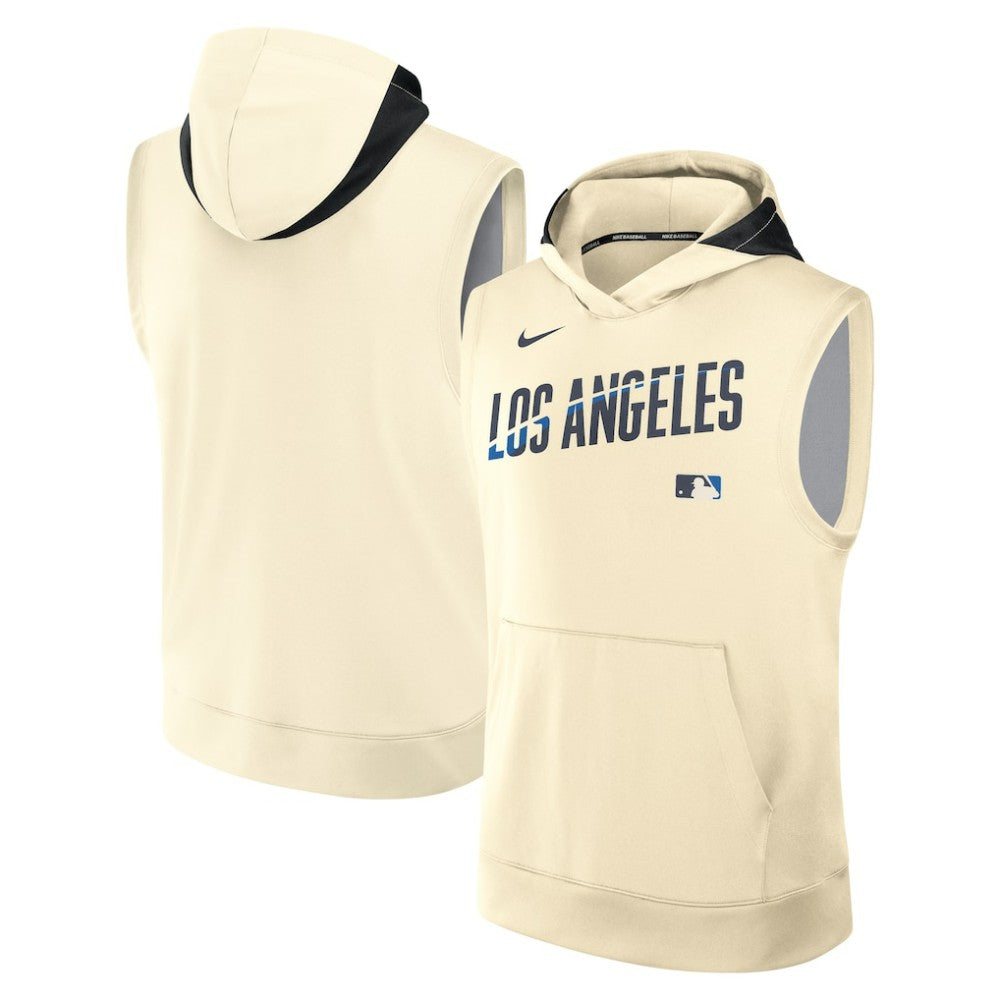 Los Angeles Dodgers Nike 2025 City Connect Authentic Collection Dri-FIT Sleeveless Hoodie - MLB Hoodies