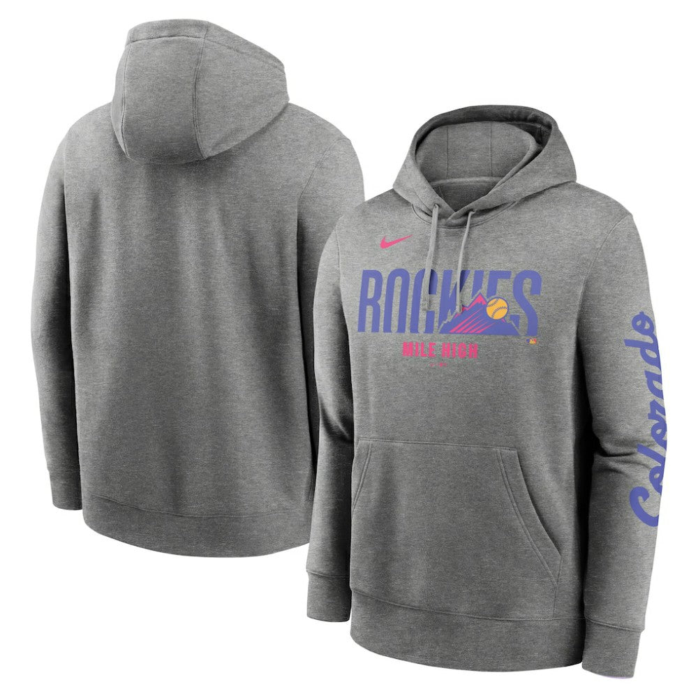Colorado Rockies Nike 2025 City Connect French Terry Club Fleece Pullover Hoodie - MLB Hoodies