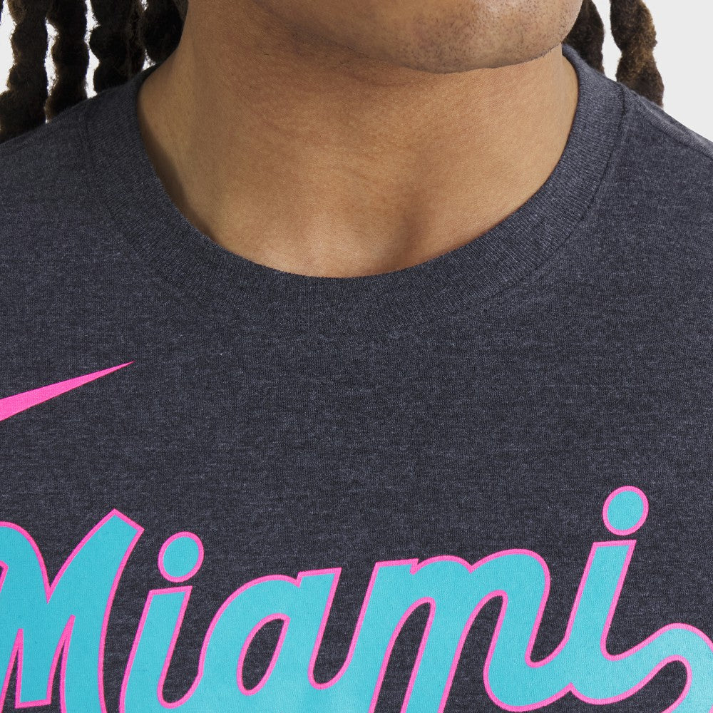 Miami Marlins Nike City Connect Script Tri-Blend T-Shirt - MLB T-shirts