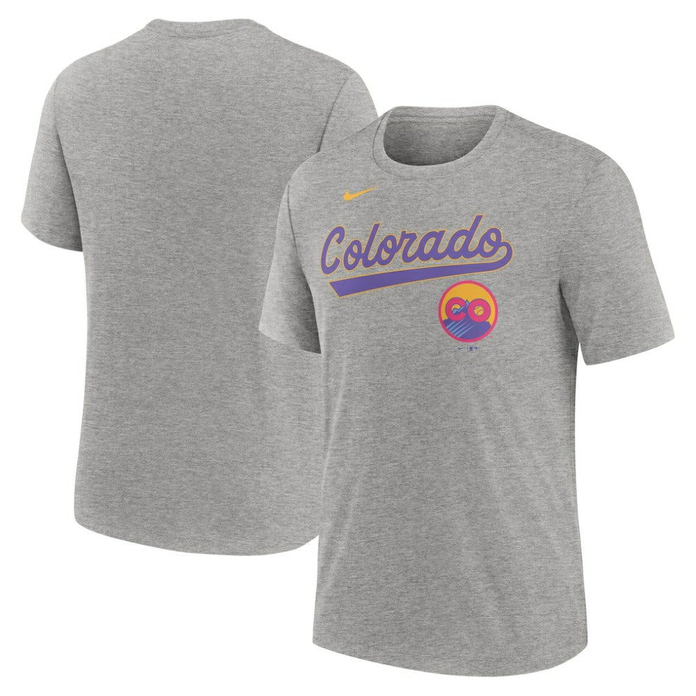 Colorado Rockies Nike City Connect Script Tri-Blend T-Shirt - MLB T-shirts