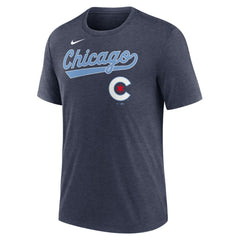 Chicago Cubs Nike City Connect Script Tri-Blend T-Shirt - MLB T-shirts