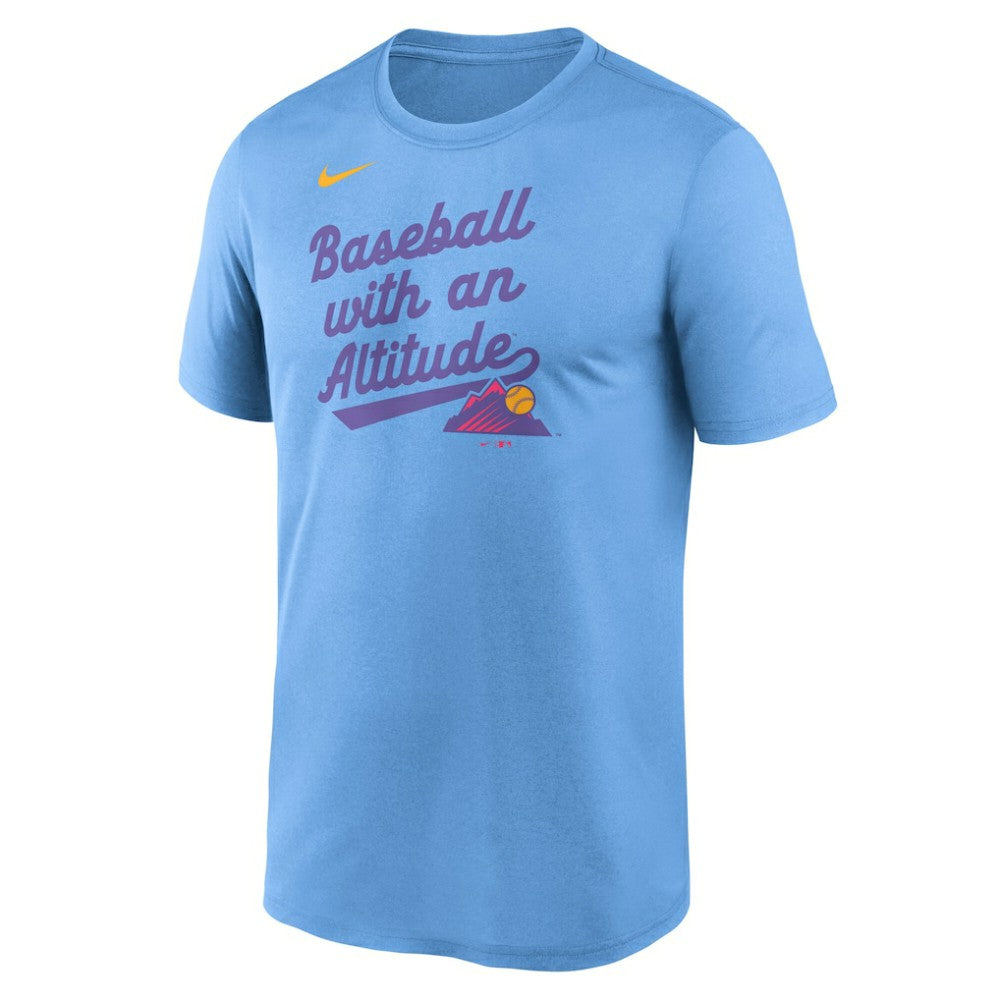 Colorado Rockies Nike 2025 City Connect Team Phrase Legend Performance T-Shirt - MLB T-shirts