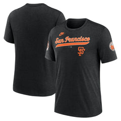 San Francisco Giants Nike Cooperstown Collection Eras Tri-Blend T-Shirt - MLB T-shirts