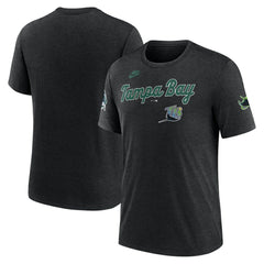 Tampa Bay Rays Nike Cooperstown Collection Eras Tri-Blend T-Shirt - MLB T-shirts