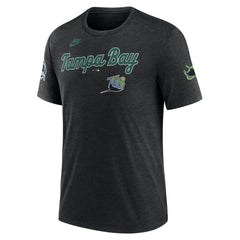 Tampa Bay Rays Nike Cooperstown Collection Eras Tri-Blend T-Shirt - MLB T-shirts