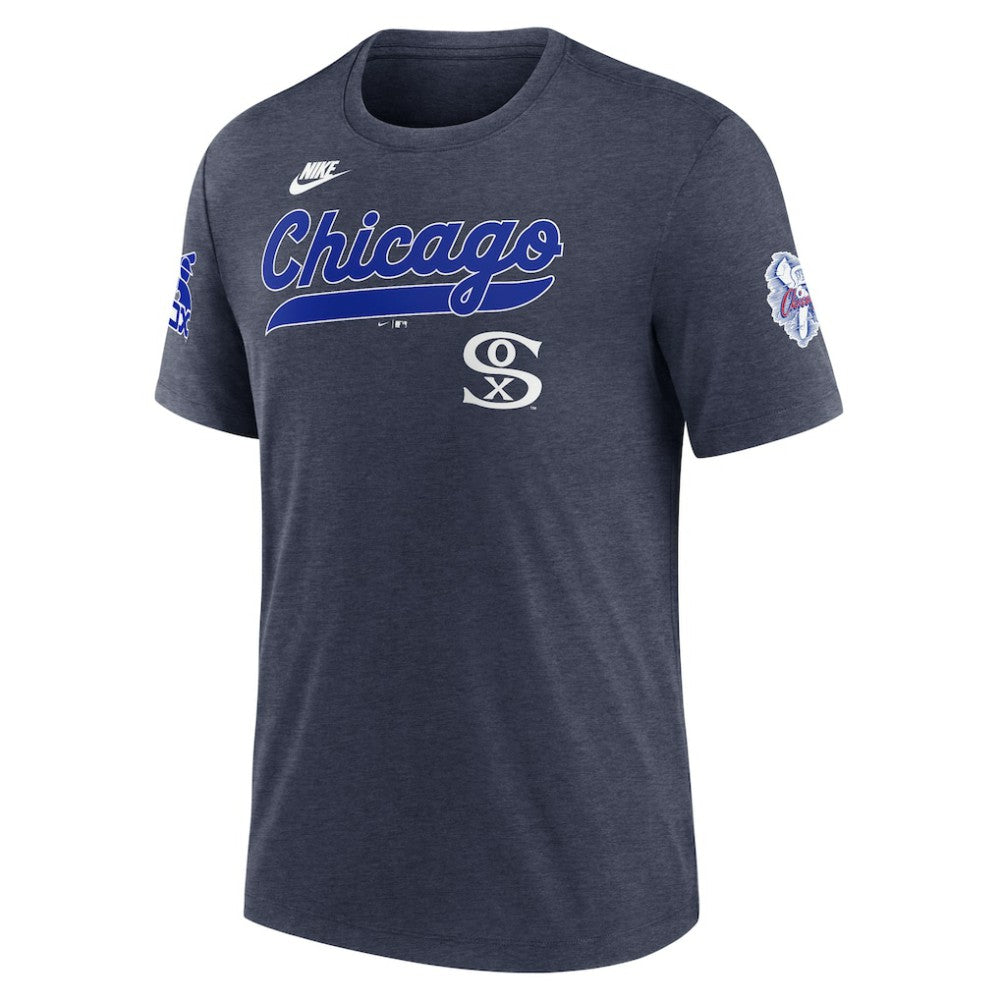 Chicago White Sox Nike Cooperstown Collection Eras Tri-Blend T-Shirt - MLB T-shirts