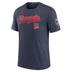 Minnesota Twins Nike Cooperstown Collection Eras Tri-Blend T-Shirt - MLB T-shirts