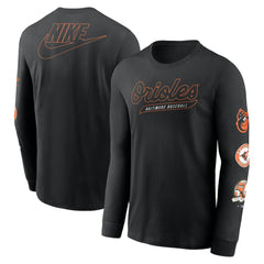 Baltimore Orioles Nike Cooperstown Collection Knockout Long Sleeve T-Shirt - MLB T-shirts
