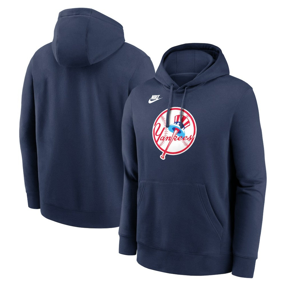 New York Yankees Nike Cooperstown Collection Logo Club Hoodie - MLB Hoodies