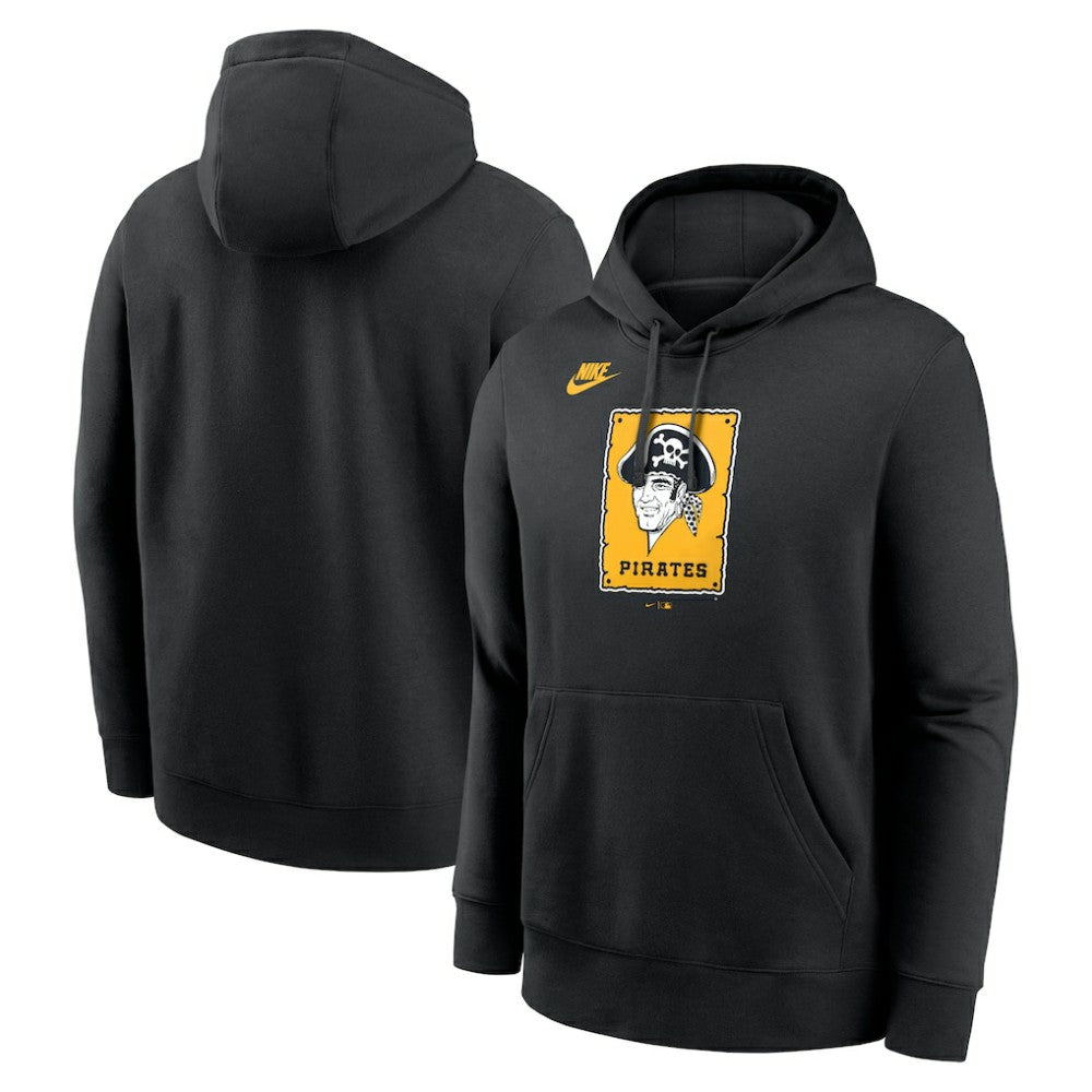 Pittsburgh Pirates Nike Cooperstown Collection Logo Club Hoodie - MLB Hoodies