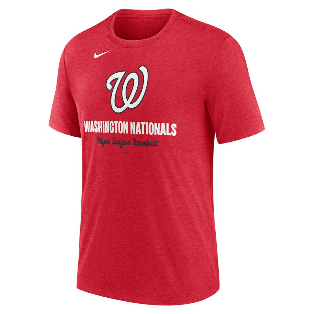 Washington Nationals Nike Logo Tri-Blend T-Shirt - MLB T-shirts