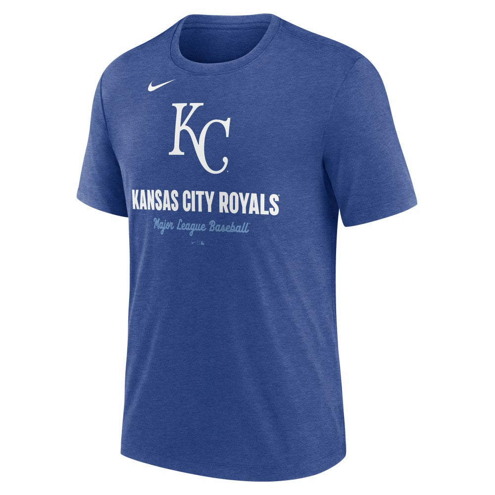 Kansas City Royals Nike Logo Tri-Blend T-Shirt - MLB T-shirts