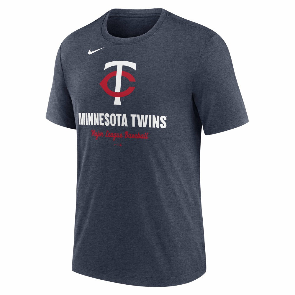 Minnesota Twins Nike Logo Tri-Blend T-Shirt - MLB T-shirts