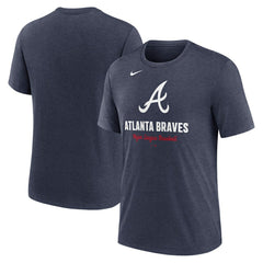 Atlanta Braves Nike Logo Tri-Blend T-Shirt - MLB T-shirts
